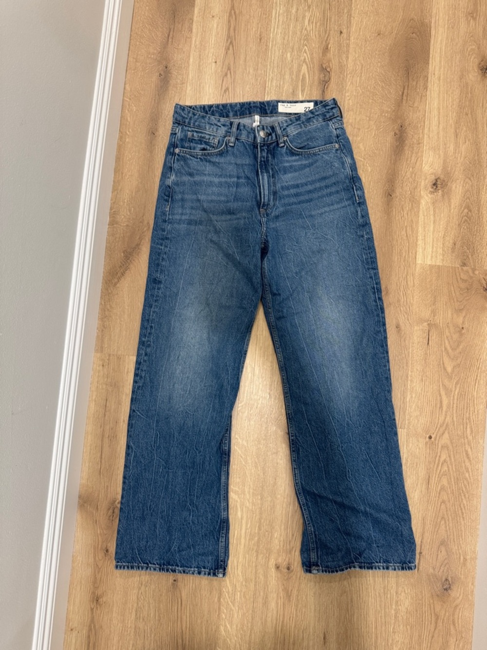 Rag & Bone size 27 mid rise wide leg pants